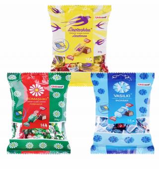 Fondant-Konfekt Set: Lastochka, Romaschki & Vasilki (ges. 630 g)