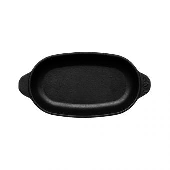 BriZoll HORECA Servierpfanne oval 10 cm. aus hochwertigem Gusseisen
