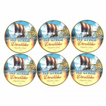 Set 6 x Dorschleber in eigenem Saft und Öl, 202g (gesamt Netto ca. 1,2 kg)