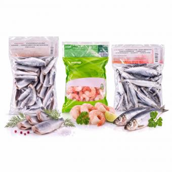 Fischbox für die Woche: Strömling-Hering & Whiteleg Garnelen für die Vorratsküche