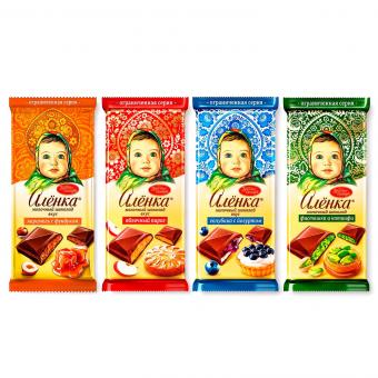 Alenka Milchschokoladen-Set "Süße Verführung" - 4 Sorten, 348 g
