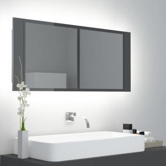 LED Spiegelschrank 100x12x45cm Badschrank Badspiegel