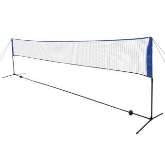 16757032588718475509530 A En Hd 1 Ballsport Badmintonnetz mit Federbällen 600x155 cm