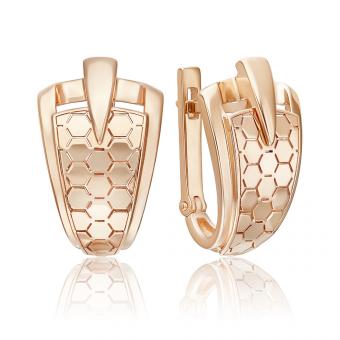 Ohrringe aus 585er Rotgold, Höhe ca. 19 mm