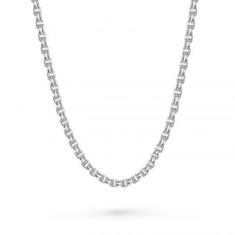 Kette aus Silber 925, Breite ca. 5 mm, Gewicht in 50 cm ca. 34,74 gr.