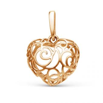 Pendant, russian red gold 585, height approx. 20 mm