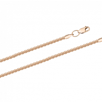 Goldkette aus Rotgold 585, Breite ca. 2 mm