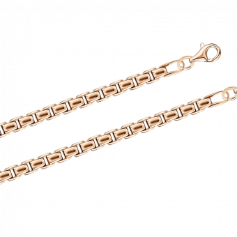 Gold chain in russian red gold 585, width approx. 3,5 mm