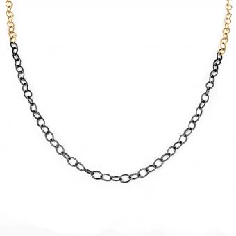 Charmante Kette aus Silber 925, Lange ca. 50 cm, Breite ca. 4 mm
