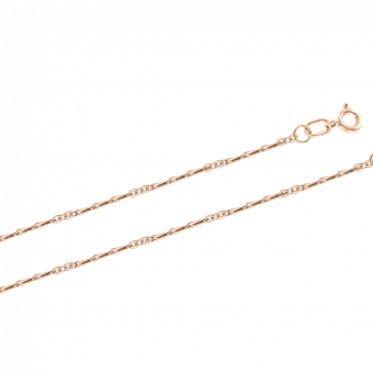 Gold chain in russian red gold 585, width approx. 1 mm