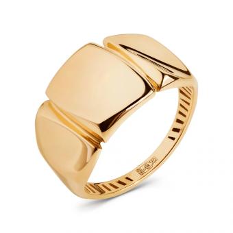 Women's ring, russian red gold 585, width approx. 10-12 mm