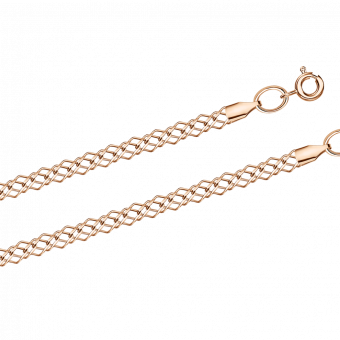 Goldkette aus Rotgold 585, Breite ca. 3 mm