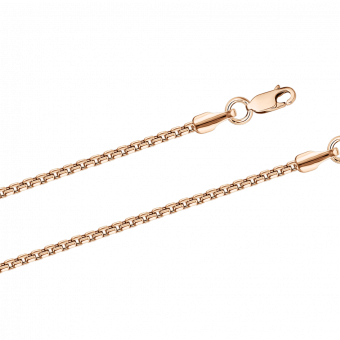 Gold chain, russian red gold 585, width approx. 1 mm