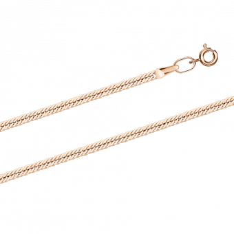 Gold chain, russian red gold 585, width approx. 2 mm