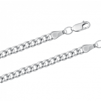 Цепочка из серебра 925 пробы, ширина ≈ 4 мм