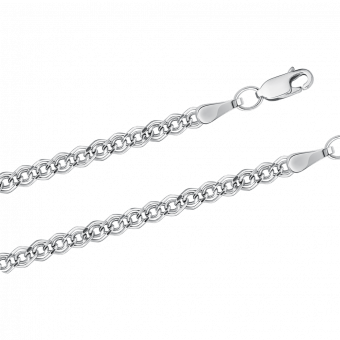 Цепочка из серебра 925 пробы, ширина ≈ 3,5 мм