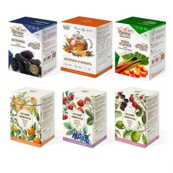 Immer gerne! Genussbox 6er: Sanddorn-Ingwer Tee, Beeren & eisfrische Sommerlimos