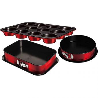 Berlinger Haus Metallic Line Edition 3-piece springform pan set with muffin tin
