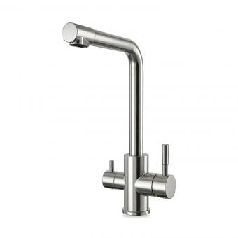 BEM 3-ходовой смеситель из нержавеющей стали 18/10, матовая шлифованная поверхность