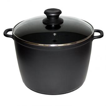 Kochtopf aus Aluguss mit Glasdeckel, 6.8 Liter