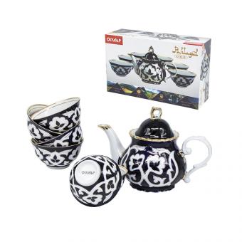 Чайный сервиз Пахта Гул 7 предметов - Чайник 1,0 литр + 6 пиал