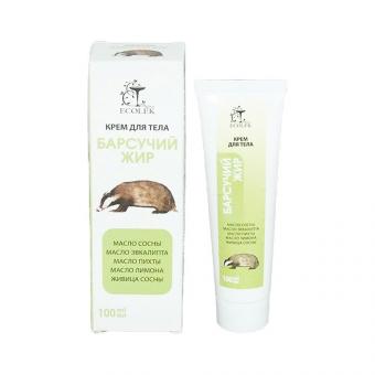 Ecolek-Pro Körpercreme mit Dachsöl, angereichert mit ätherischen Ölen, 100 ml