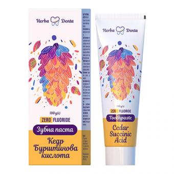 Herba Denta Zahnpasta mit Zedernholz und Bernsteinsäure, 100 g