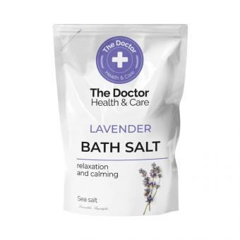 Домашний доктор Морская соль для ванн с экстрактом лаванды, расслабляющая и успокаивающая, 500г