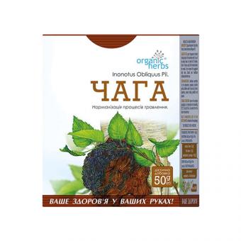 Organic Herbs Chaga herbal tea, 50 g