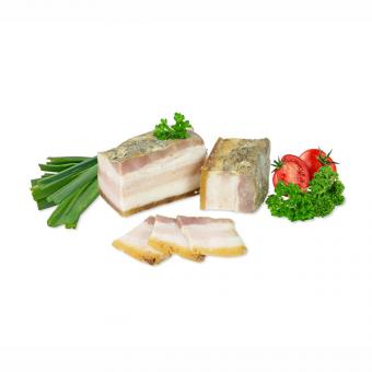 Lackmann Сало Алтайское с чесноком - варенoe (вес ок. 280 г)