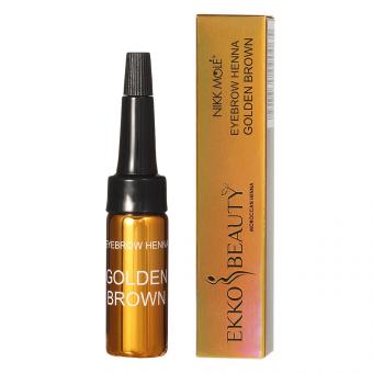 EkkoBeauty Хна для бровей GOLDEN BROWN, 5 г