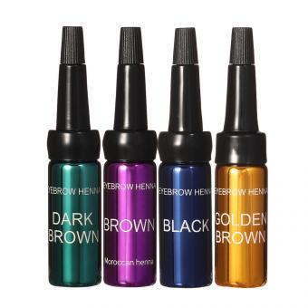 EkkoBeauty Хна для бровей DARK - набор из 4 оттенков