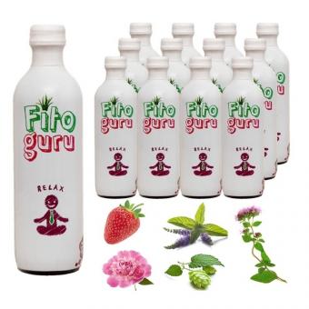 Fitoguru Relax Напиток сокосодержащий с клубникой, мятой и ванилью (12х280 мл)
