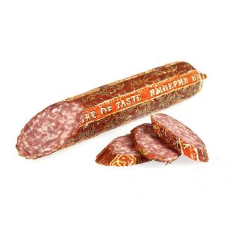 Lackmann Salami "Konjatschnyj" aus Rind- und Schweinefleisch, heißgegart, ca. 275 g
