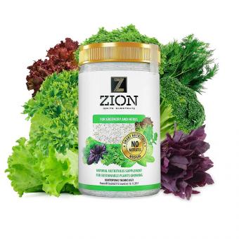 ZION Ionisches Substrat für den Anbau von Gemüsekräutern (grünen Kulturen), 700 g