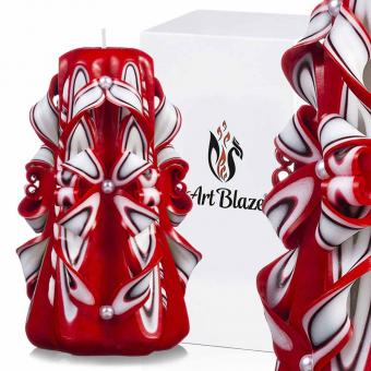 Art Blaze candle "Purple Angel", 13 cm