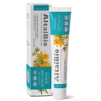 AltaiBio Zahnpasta Mumiyo-Johanniskraut, 75 ml