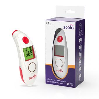 Infrarot - Stirn - Thermometer SC 8360 NFC 70201894 8360n Stirnthermometer 1 Fieberthermometer Scala SC 8360 NFC Kontaktlos messendes Infrarot - Stirnthermometer mit APP