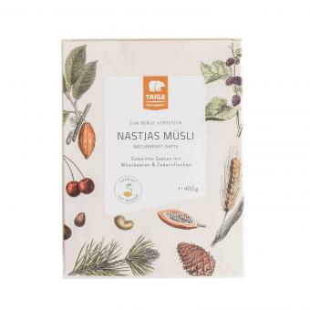 "Настины Мюсли" из пророщенных злаков с клюквой и кедровыми орешками, 400 г
