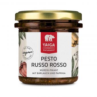 Bio Pesto Russo Rosso mit Bärlauch und Paprika, 98% Rohkost, 165 ml