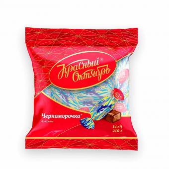 Chernomorochka - Hazelnut and cocoa fondant confectionery in chocolate, 210g (alcoholic)