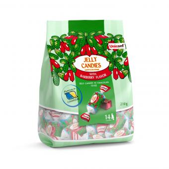 Chocolate jelly confectionery with barberry flavor, 210g