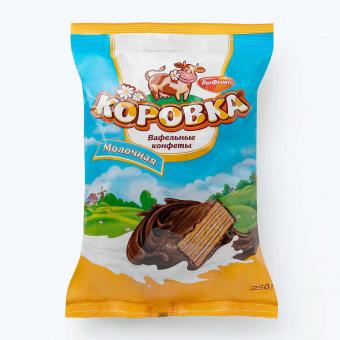 Waffelkonfekt "Korovka" - Milchgeschmack, 250 g