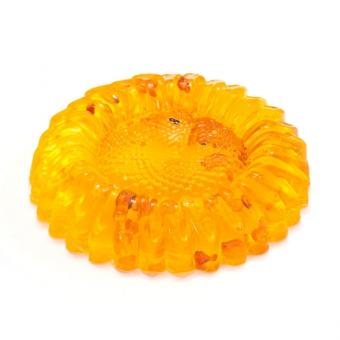 Натуральное мыло "Подсолнух" с янтарным маслом и кусочками янтаря