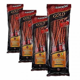 Set 4x Sokolow Gold Kabanosy wloskie, 280 g