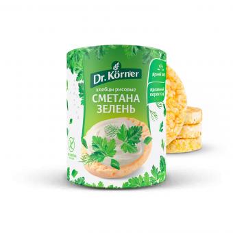 Dr. Körner Reisknäckebrot mit Sauerrahm und Kräuter, 80g