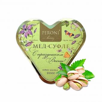 Peroni Honig-Soufflé Set „Frohes Frühlingsfest“ grün (3x30g)