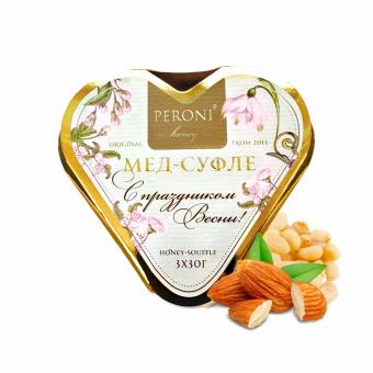 Peroni Honig-Soufflé Set „Frohes Frühlingsfest“ weiß (3x30g)