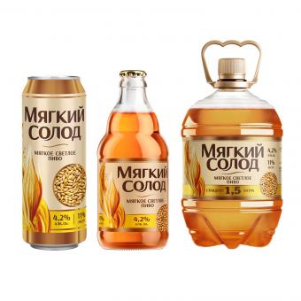 Trehsosensky Bier Weichmalz Plato 11°, 4.2% vol. (0.45l / 1.5l, Pfand inkl.)