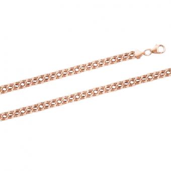 Fantasie Kette oder Armband aus 585 Rotgold, Breite ca. 5 mm